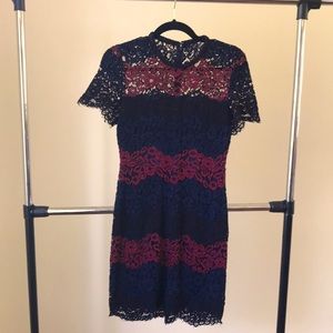 Express lace mini dress